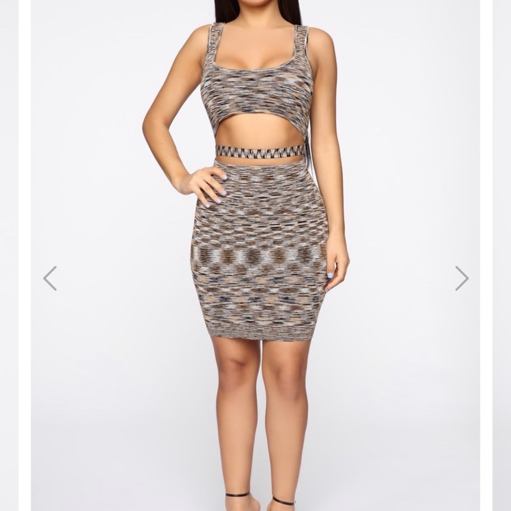 Cut Out Sweater Dress